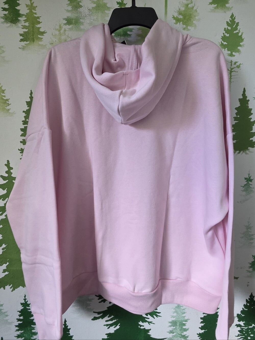 Adidas Pink Hoodie with Floral Trefoil Logo. - Picture 2 of 8
